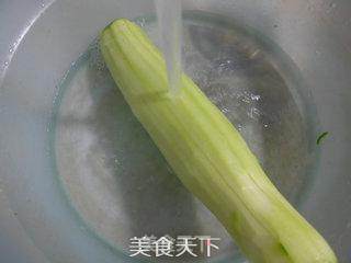 咸肉煮夜开花的做法步骤：2