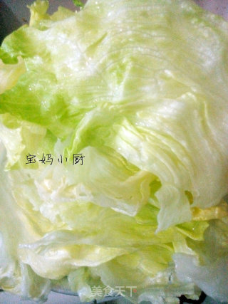 家常蒜蓉生菜的做法步骤：1