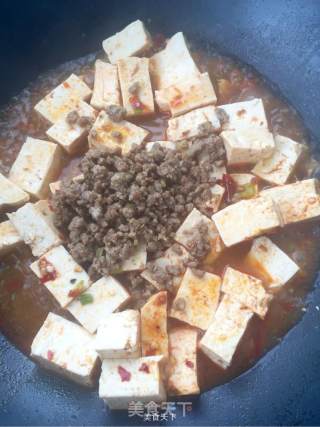 肉沬豆腐的做法步骤：7