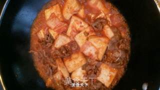 韩式泡菜肥牛锅塌豆腐的做法步骤：5