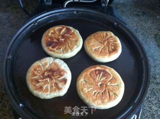 抹茶韭菜馅饼的做法步骤：9
