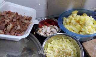 菠萝披萨的做法步骤：5