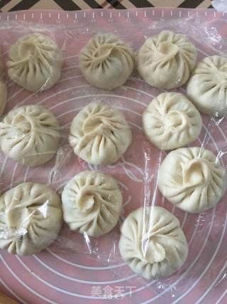 韭菜鸡蛋肉包子的做法步骤：8