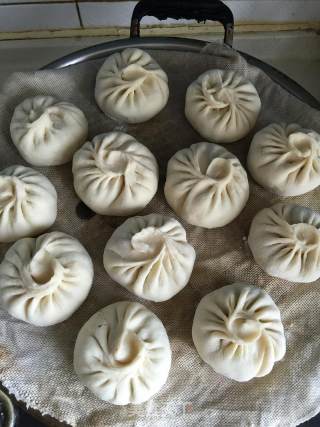 韭菜鸡蛋肉包子的做法步骤：9