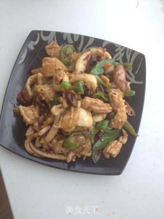 麻辣鱿鱼卷的做法步骤：9