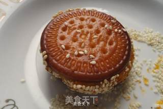 南瓜芝麻饼的做法步骤：9