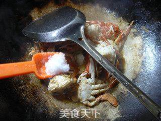 炒花蟹的做法步骤：9