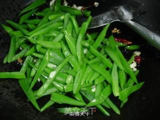 肉丝炒刀豆的做法步骤：7