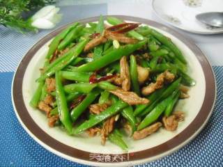 肉丝炒刀豆的做法步骤：9