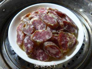 腊肠蒸雷笋的做法步骤：10