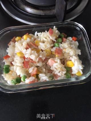 简易版杂菜焗饭的做法步骤：5