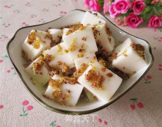 桂花杏仁奶豆腐的做法步骤：18