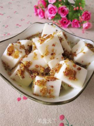 桂花杏仁奶豆腐的做法步骤：20