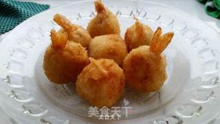鲜虾芝心土豆球的做法步骤：11