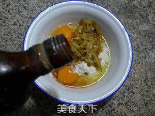 榨菜鸡蛋饼的做法步骤：3