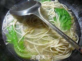 榨菜生菜汤面的做法步骤：4