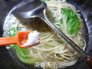 榨菜生菜汤面的做法步骤：5