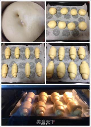 黄油小餐包的做法步骤：2