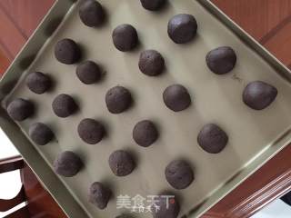 巧克力裂纹曲奇的做法步骤：7
