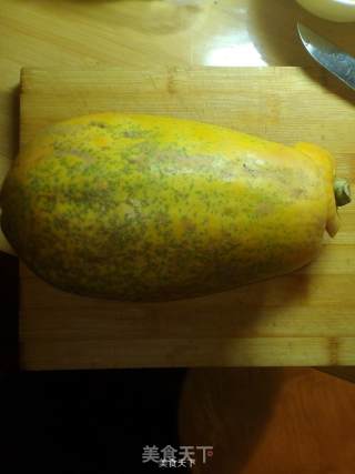 木瓜奶冻的做法步骤：1