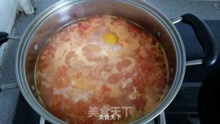 西红柿荷包蛋手擀面汤的做法步骤：9