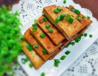 香煎豆腐的做法步骤：5