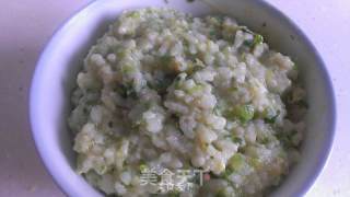 宝宝肉汤生菜粥的做法步骤：9