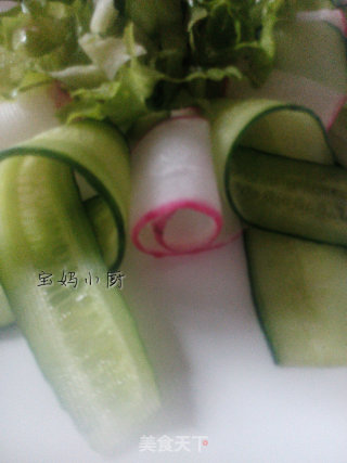 沙拉汁拌杂蔬的做法步骤：7