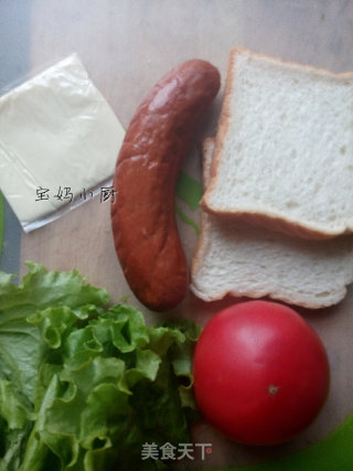 早餐三明治的做法步骤：2
