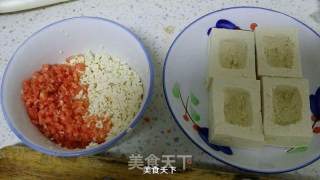鲜虾酿豆腐的做法步骤：1