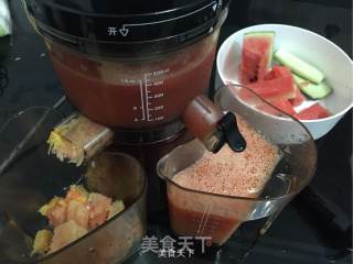 榴莲饼配果汁的做法步骤：9