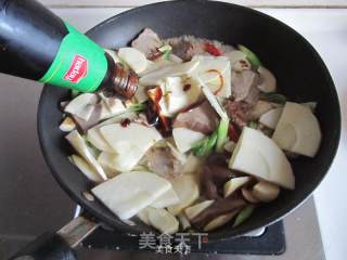 青蒜冬笋炒口条的做法步骤：10