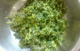 苔菜包子的做法步骤：2
