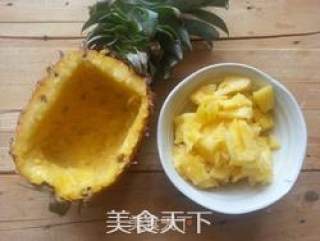 培根菠萝炒饭的做法步骤：5