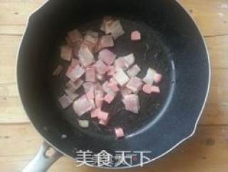 培根菠萝炒饭的做法步骤：6
