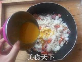 培根菠萝炒饭的做法步骤：8