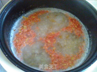 双米羊肉真姬菇粥的做法步骤：7
