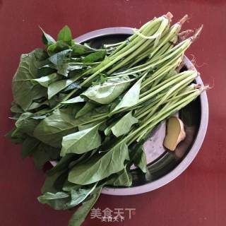 姜汁菠菜的做法步骤：1