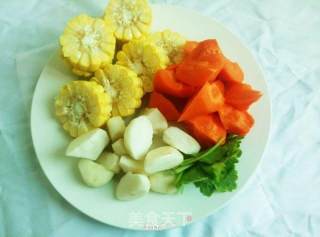 时蔬鸡骨汤的做法步骤：3