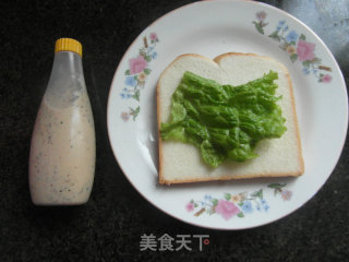 黑胡椒火腿鸡蛋三明治的做法步骤：5