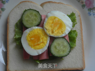 黑胡椒火腿鸡蛋三明治的做法步骤：6