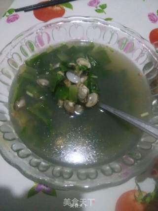 小白菜蛤蜊汤的做法步骤：9