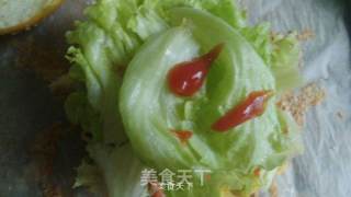 鸡蛋火腿汉堡的做法步骤：10