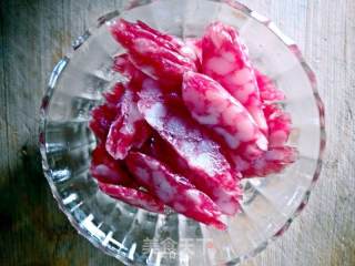 腊肠荷兰豆的做法步骤：2