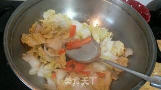 娃娃菜炒木耳的做法步骤：4