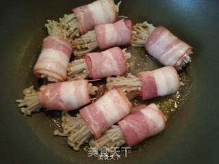 培根金针菇卷的做法步骤：6