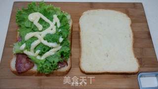 荷美尔培根三明治的做法步骤：7