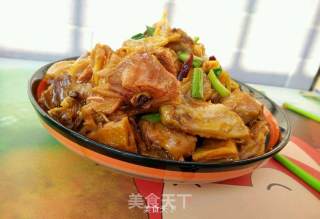 炒腊鸡的做法步骤：11