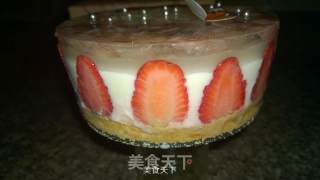 樱花慕斯蛋糕（不用烤箱超详细22步）的做法步骤：21