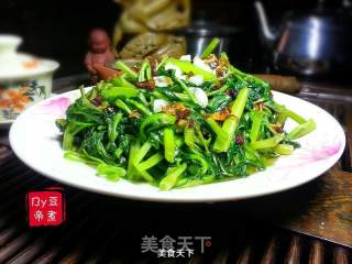 素食空心菜的做法步骤：7